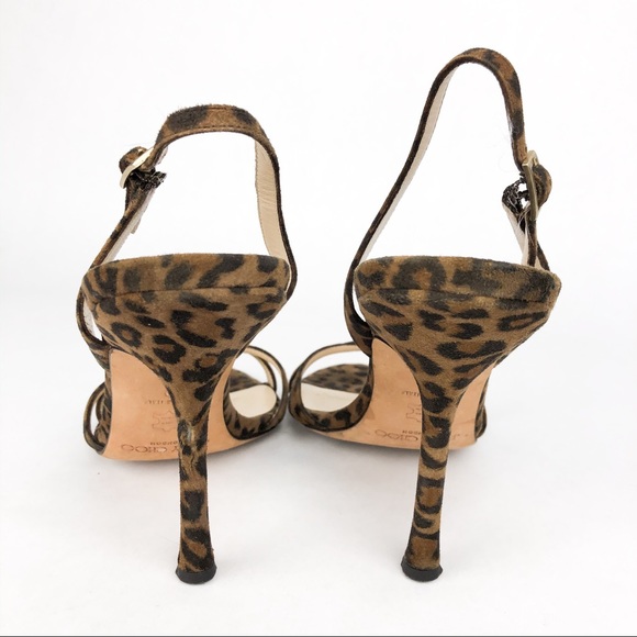 Jimmy Choo | Leopard Print Slingback Heels - Picture 5 of 6